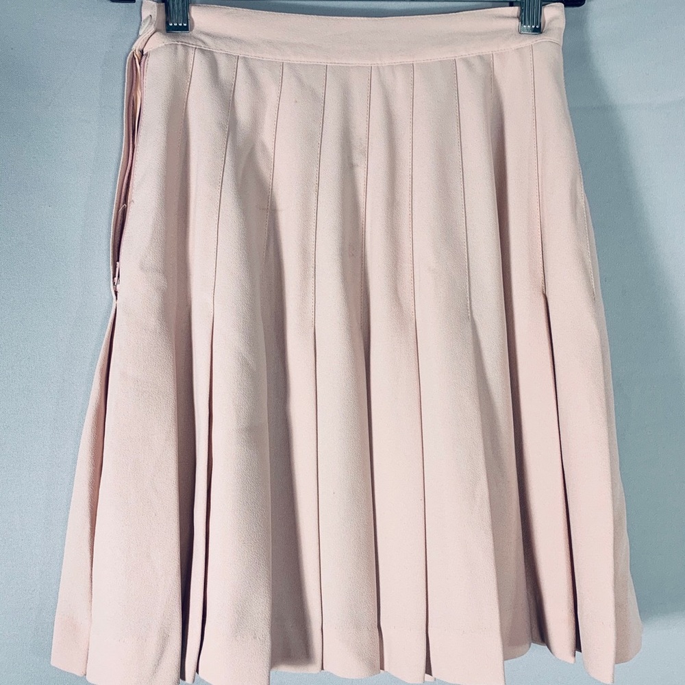 Express Pink Pleated Skirt